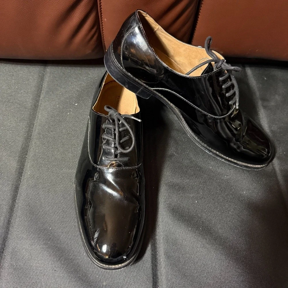 Florsheim Patent Leather Tuxedo Dress Shoes Mens‎ 13 3E Black Formal Oxford